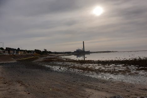 A view of Kilroot Power Station from Fisherman's Quay. 