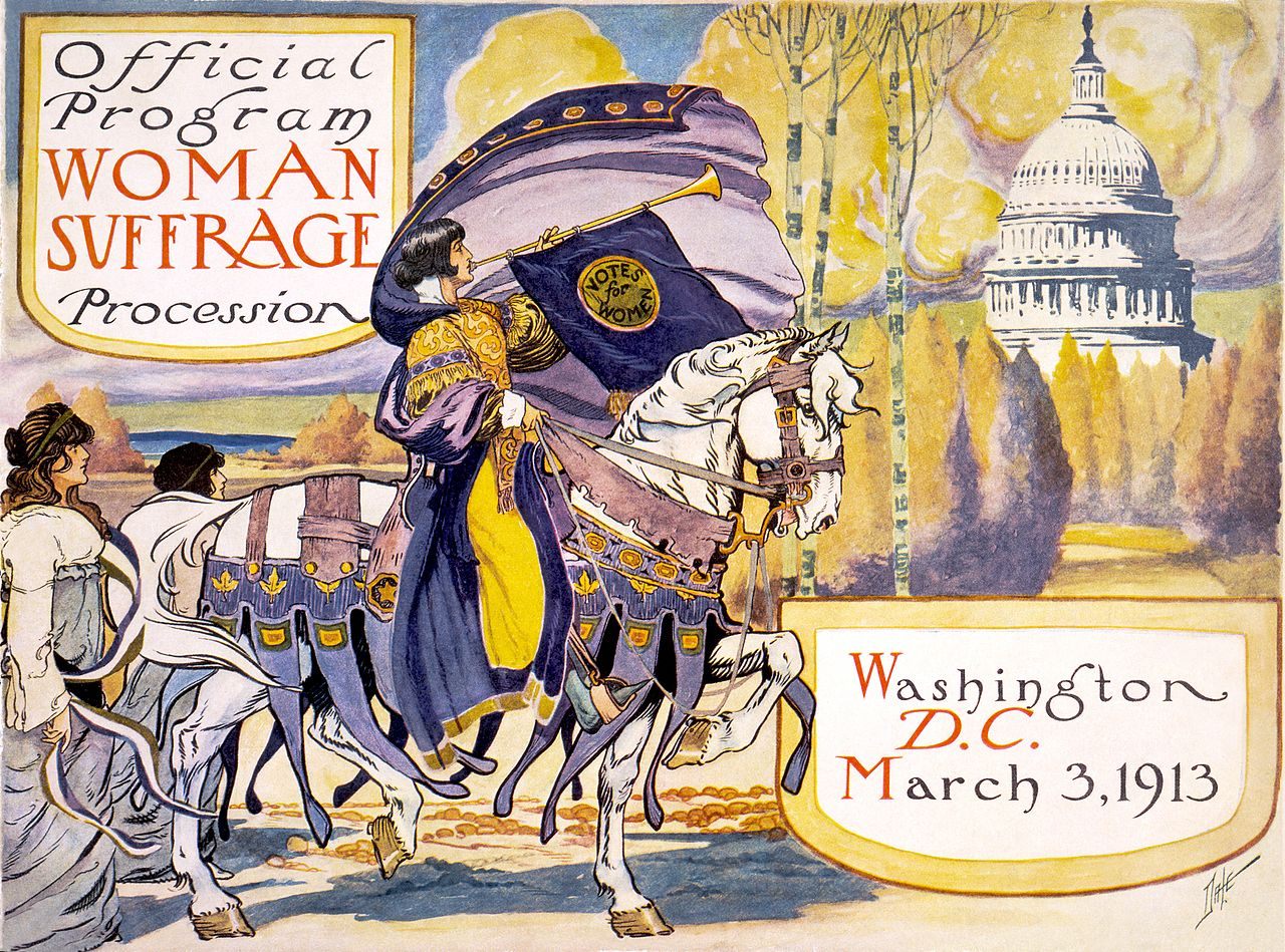 On March 3, 1913, thousands of women marched along Pennsylvania Avenue, one of the earliest protest marches in the nation's capital.