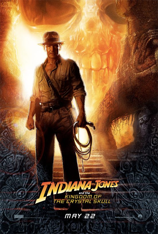 The poster for Indiana Jones and the Kingdom of the Crystal Skull 