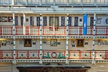 The galleries above the drill hall.