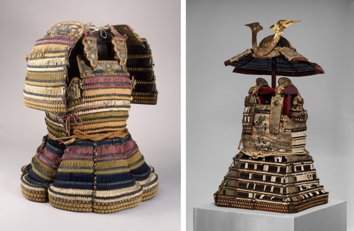 Samurai armor was impressive-looking, but sometimes more ornamental than practical. Especially when clerical work was the order of the day.