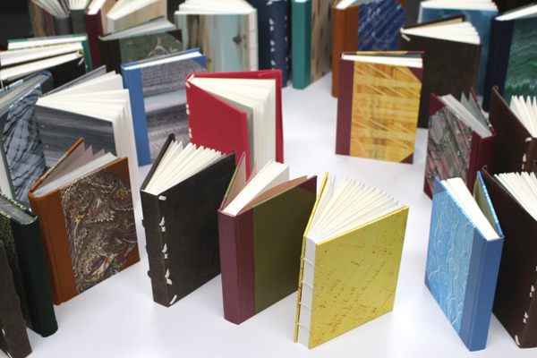 Handbound Books made by students at San Francisco Center for the Book