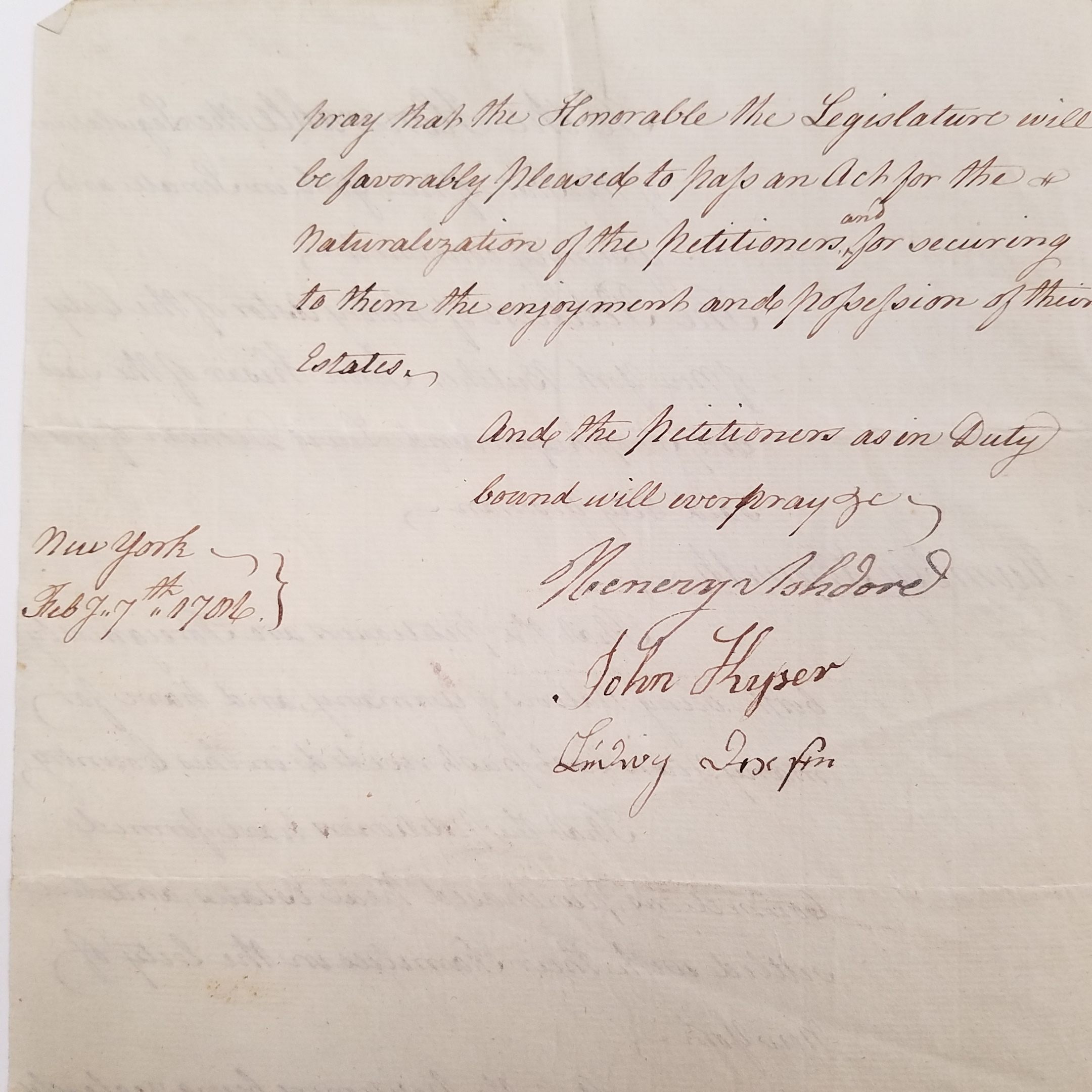 Henry Astor signed his 1786 petition "Ashdore," the original German spelling.