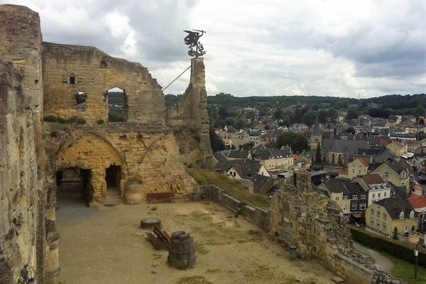 View of Valkenburg from the ruins
