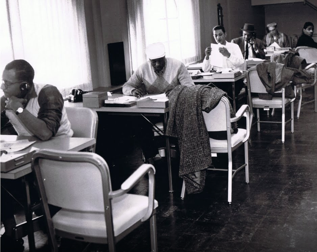 Staffers at the Chicago Defender in 1960.
