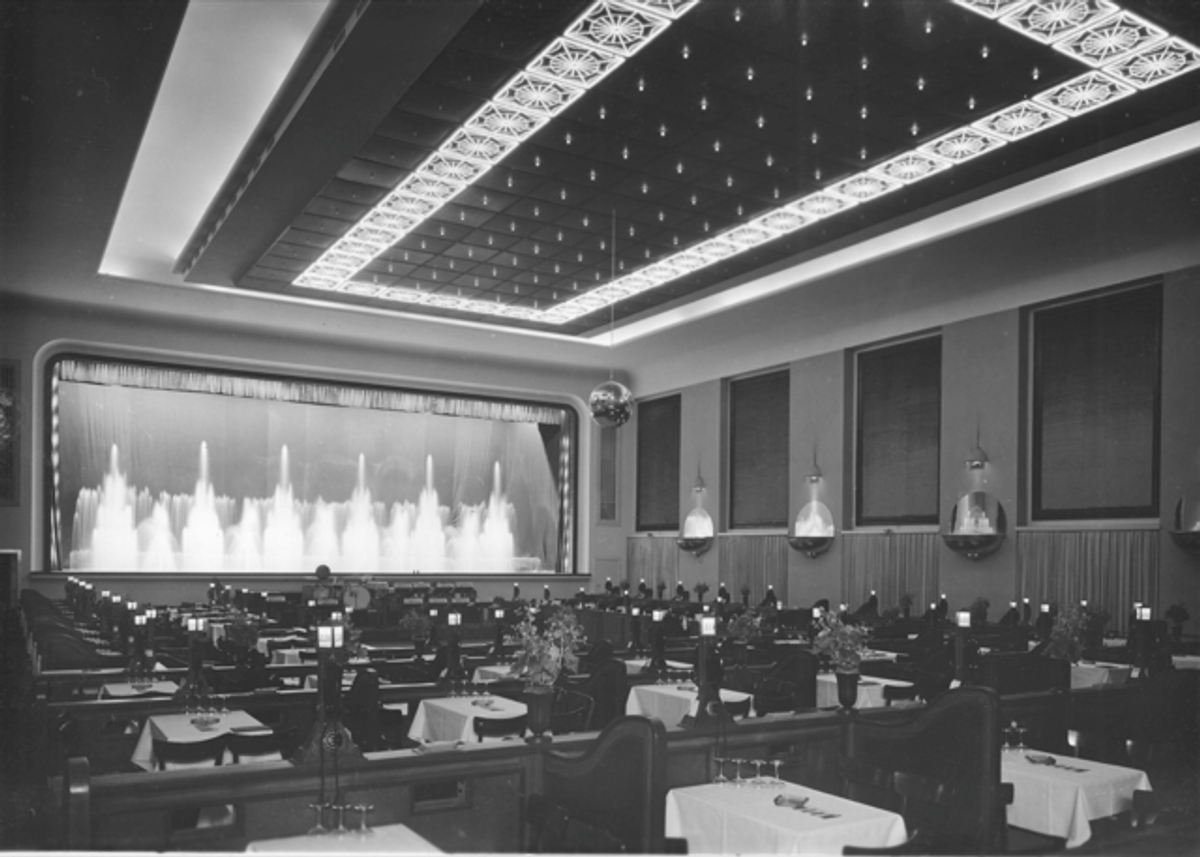 Resi nightclub tables awaiting enigmatic and flirtatious strangers.