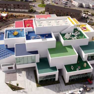 Incredible exterior of Lego House