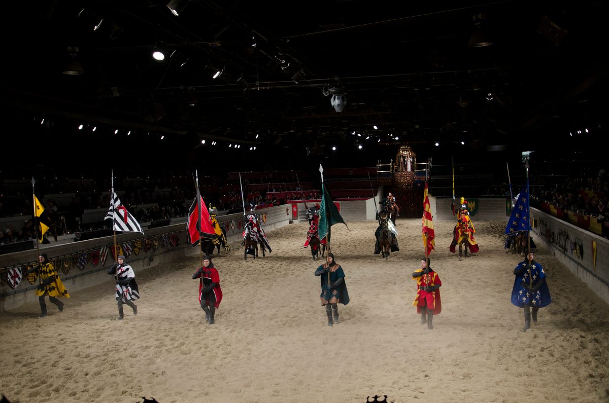 Knights and their squires at the Toronto Medieval Times. (Photo: )