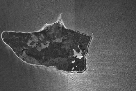 Nomans Land Island, from above.