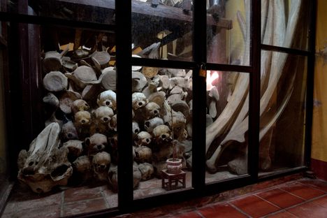 Along the Vietnamese coast, temples constructed in reverence to whales and other marine mammals—such as this one in Phan Thiet—house valuable information on the country’s little-studied cetaceans.