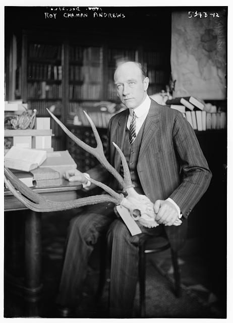 Roy Chapman Andrews originally trained as a taxidermist before moving into paleontology.