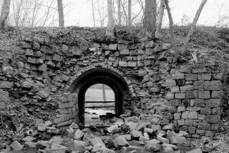A portion of the New Castle and Frenchtown Railroad, photographed by the U.S. government after 1968. 