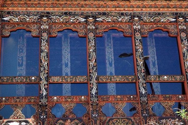 Detail of the Lhakhang