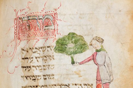 A medieval illustration of the bitter herbs traditionally eaten at the Passover Seder.