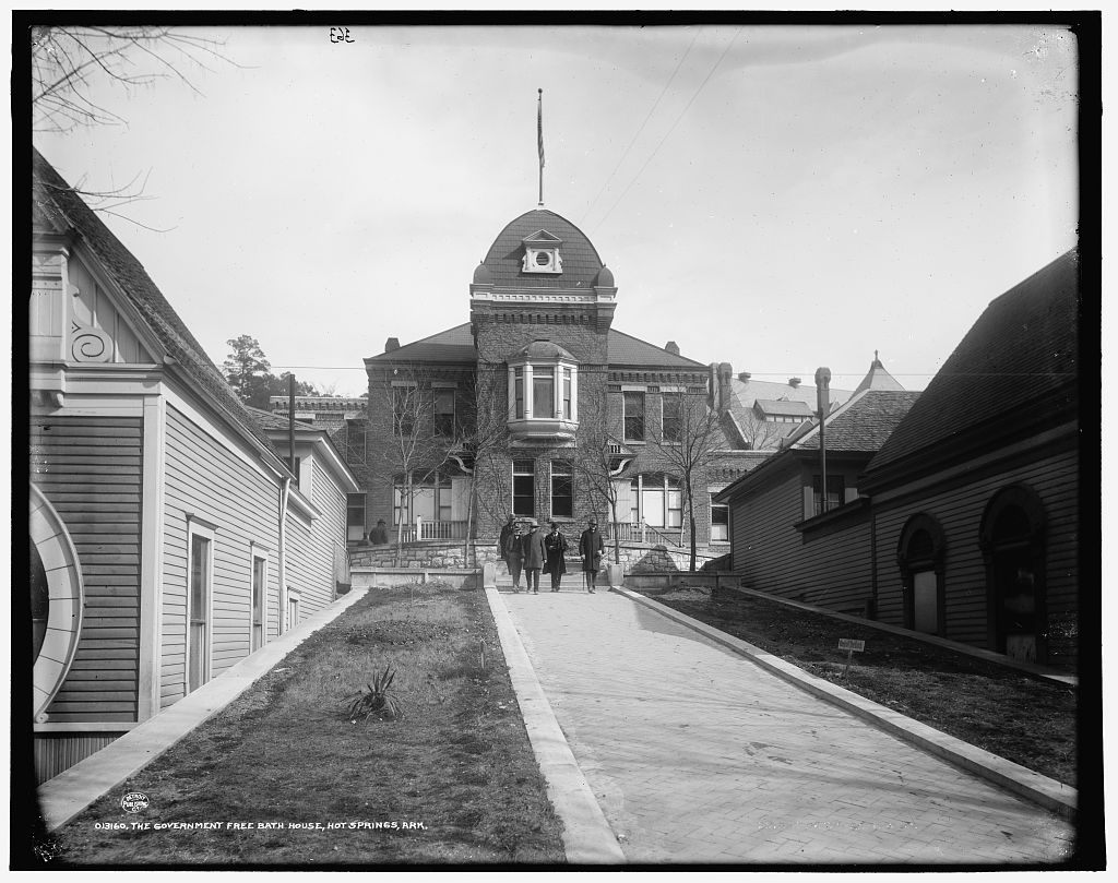 The Government free bath house around 1901.