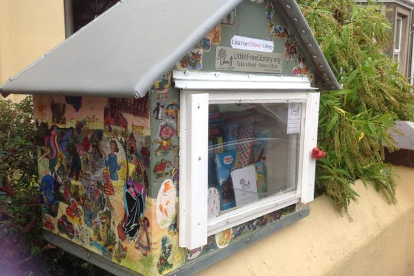 Little Free Library on Newington Avenue in Larne Town. 