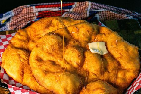 Fry bread tastes fantastic drizzled in local honey.