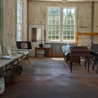 Interior of school.
