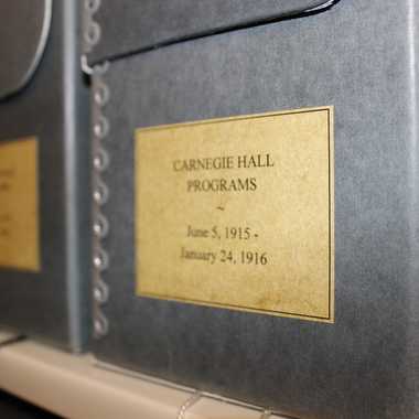 The Carnegie Hall archives now contains around 300,000 artifacts.