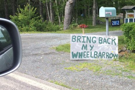 So Much Depends Upon the Return of a Stolen Wheelbarrow