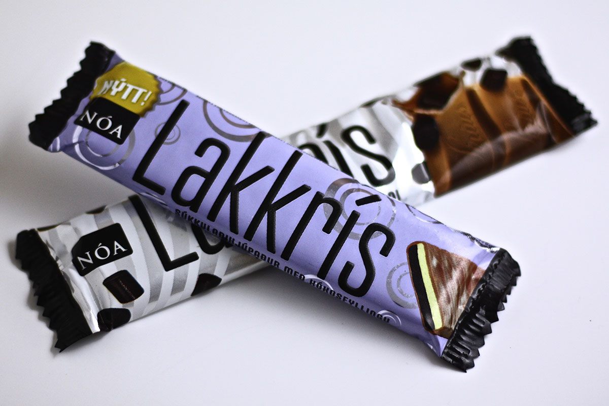 "Lakkrís" is the Icelandic word for licorice.