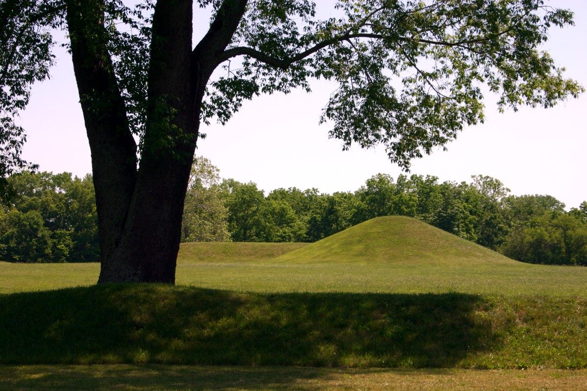 A Hopewell mound site in Chillicothe, Ohio.