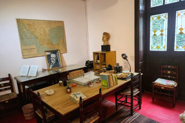 The study room where Trotsky was assassinated.