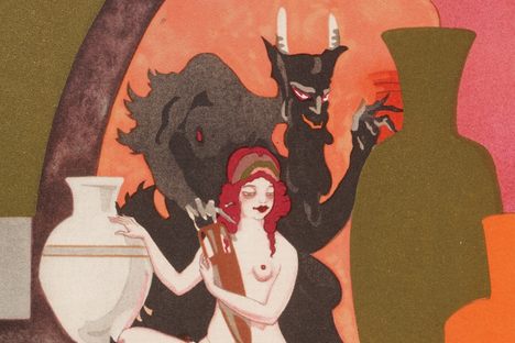 This illustration of The Love Books of Ovid was, apparently, too much for young minds.