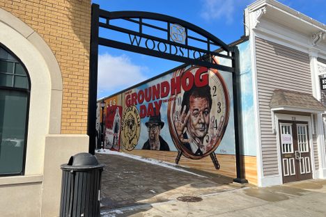 A mural commemorates the 1993 film. 