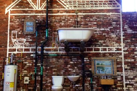 Pipes of the home, to scale and to code