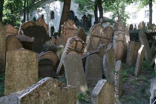 Old Jewish Cemetery in Prague.