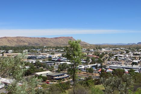 The view of Alice Springs from Anzac Hil