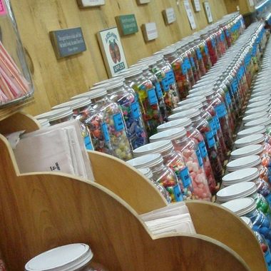 112 feet of jawbreakers, root beer barrels, gum balls....