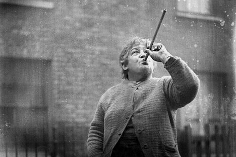 Mary Smith using peas as an alarm clock.