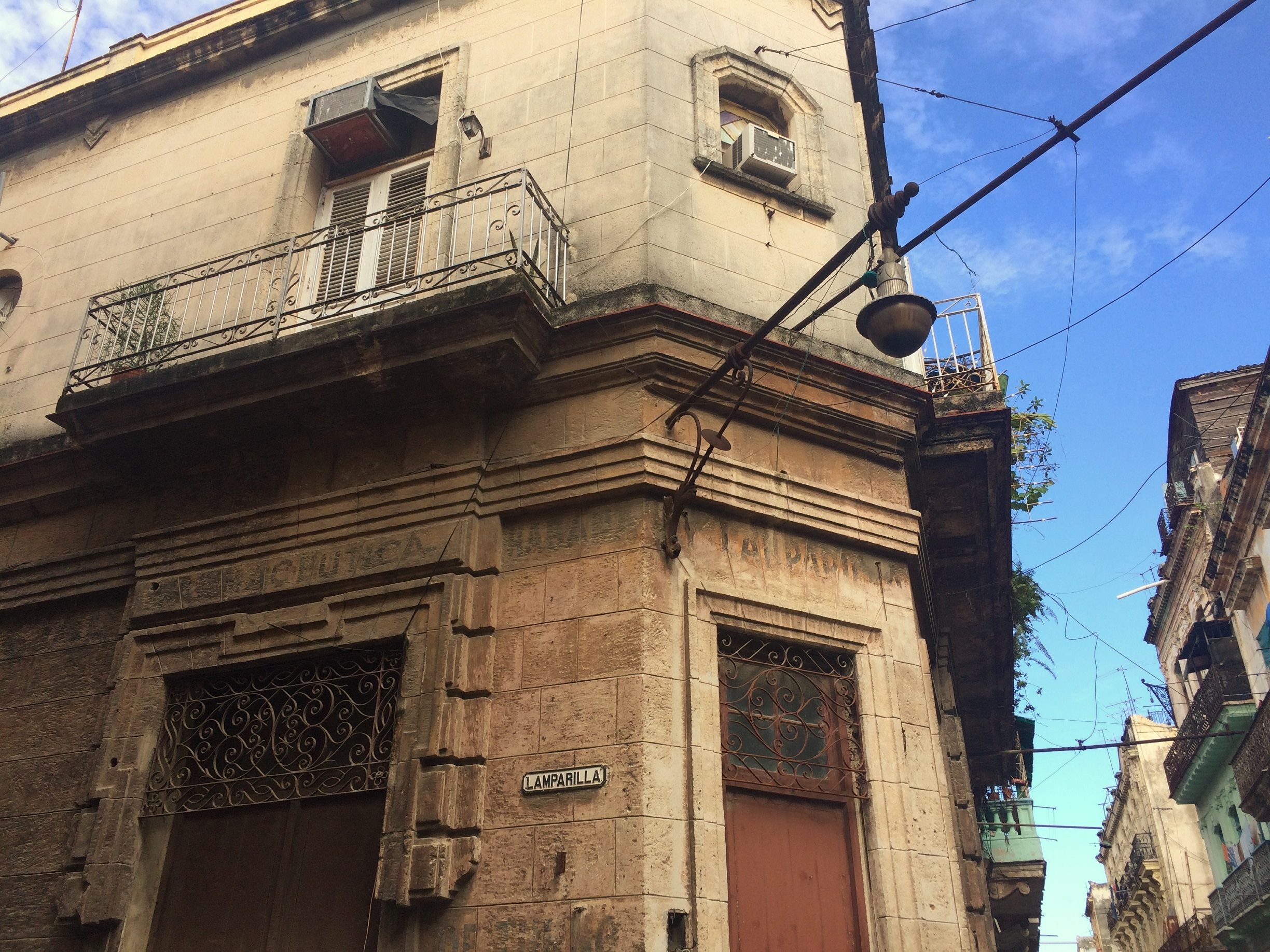 Lamparilla Street, home of Wormold's vacuum cleaner shop.