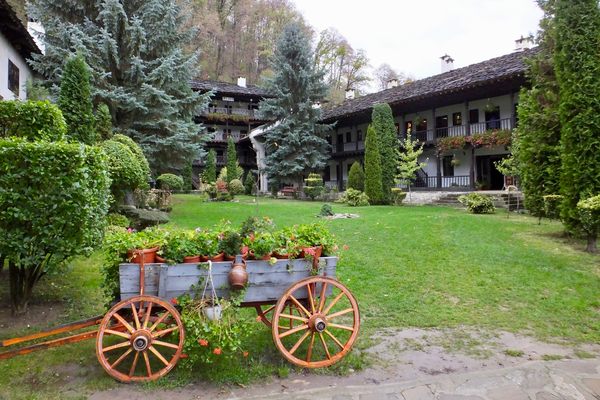 Monastery garden.