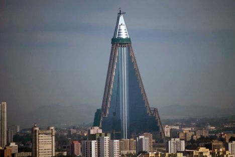 The Ryugyong Hotel in 2009.