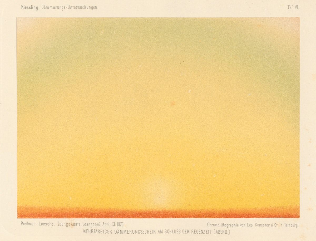 A twilight aquarelle from Republic of Congo.