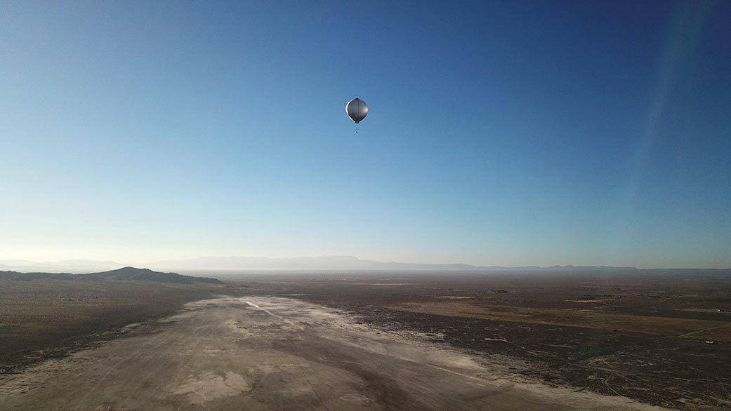 Scientists lofted balloons in summer 2019 to detect aftershocks of an earthquake in Ridgecrest, California. 
