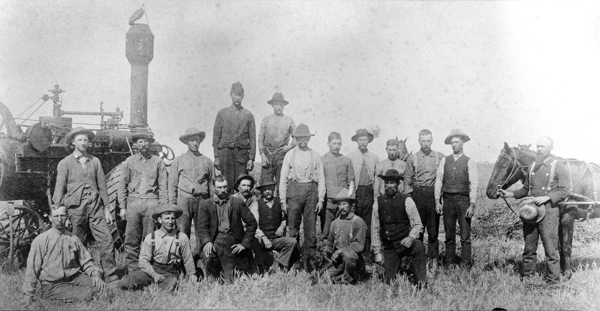 Farmers in Dakota Territory, circa 1880.