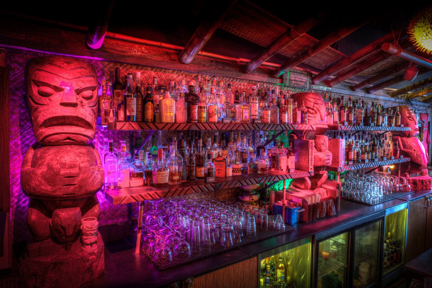 Portland's Hale Pele has a tiki motif, a classic among restaurant themes.