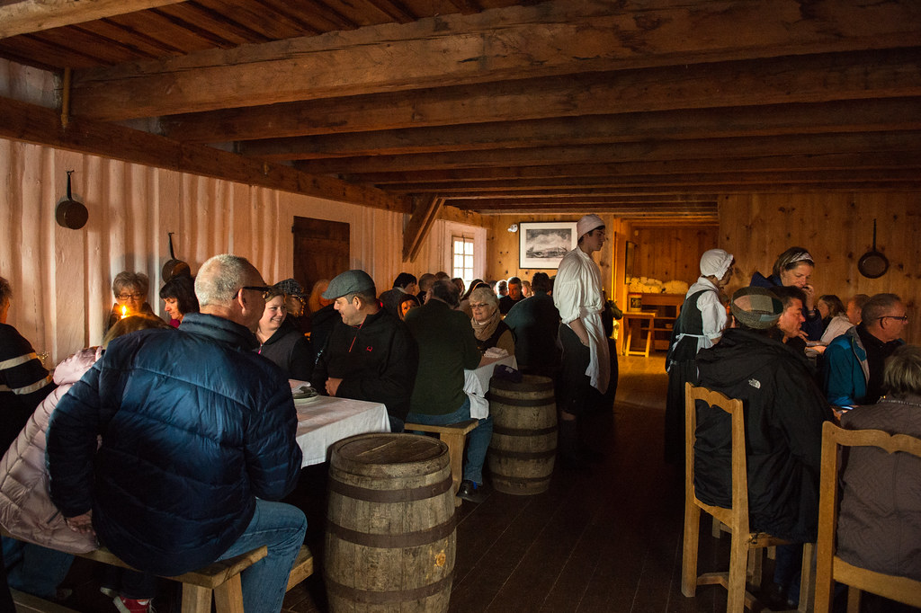 The Celtic Colours Festival often hosts traditional dinners, such as this one during the Music of the Night event.