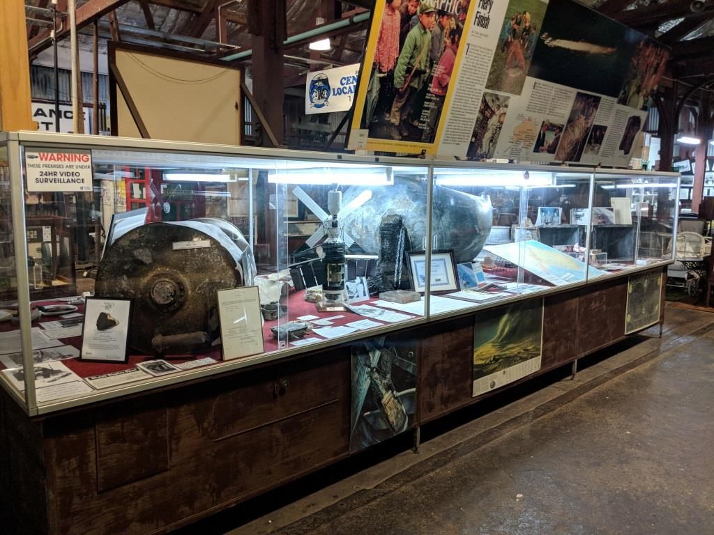 The Esperance Museum showcases some of the <em>Skylab</em> debris that rained down over southwest Australia in 1979.