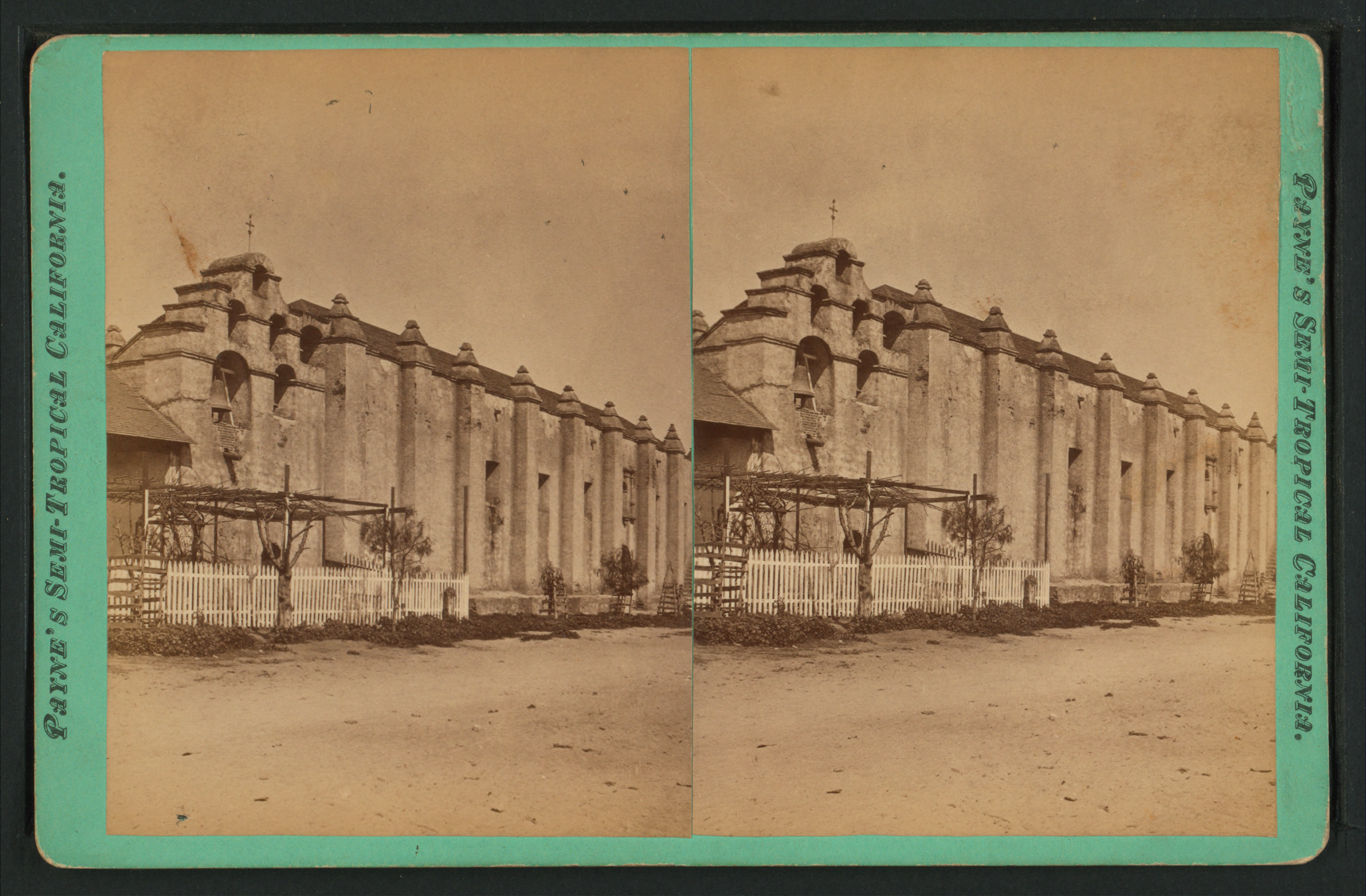 The San Gabriel Mission, pictured ca. 1880.
