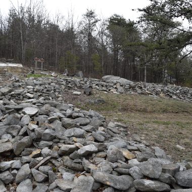 Remains of the mysterious wall.