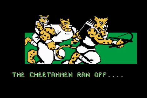 A screengrab of Cheetahmen.