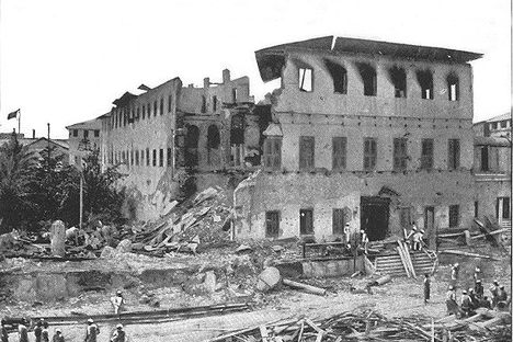 The pulverized palace of Zanzibar. 