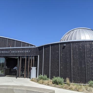 The newly renovated exterior of the building