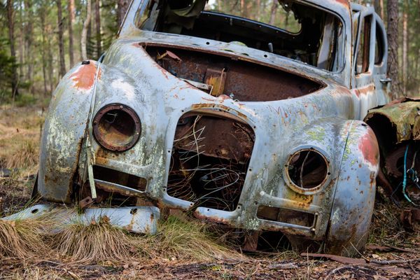 Car at the car graveyard