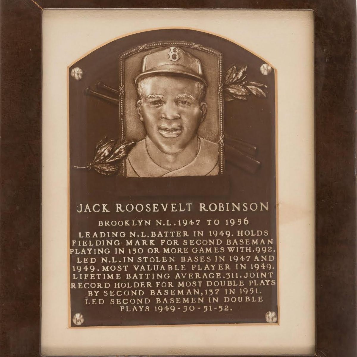 Jackie Robinson Brooklyn Dodgers Cooperstown India